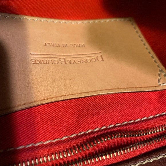 Dooney & Bourke Vintage Brown Hearts Handbag - Picture 7 of 8